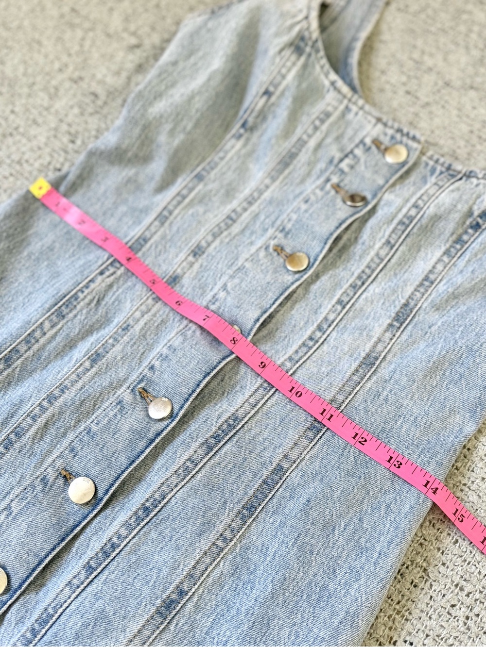 Zara Light Blue Denim Button-Front Maxi Dress Size S - Picture 6 of 10